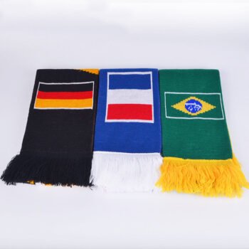 Factory Hot Sale High Quality Deliver Fast Design Football Scarfs Custom Scarf Printing logo Custom Scarves Wool Knit